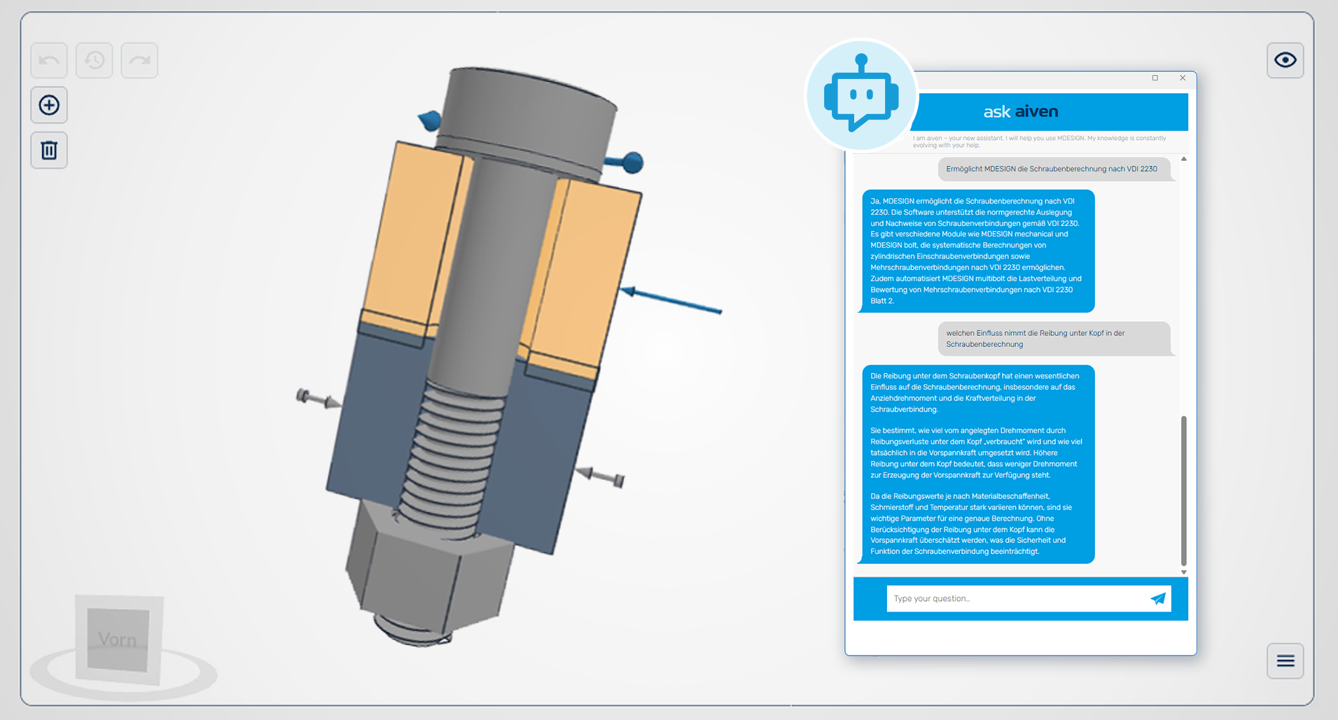 aiven – digitaler Assistent in MDESIGN