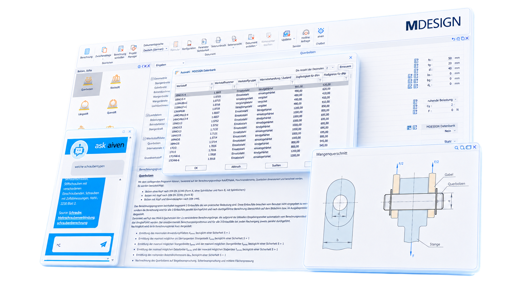 MDESIGN Software Interface