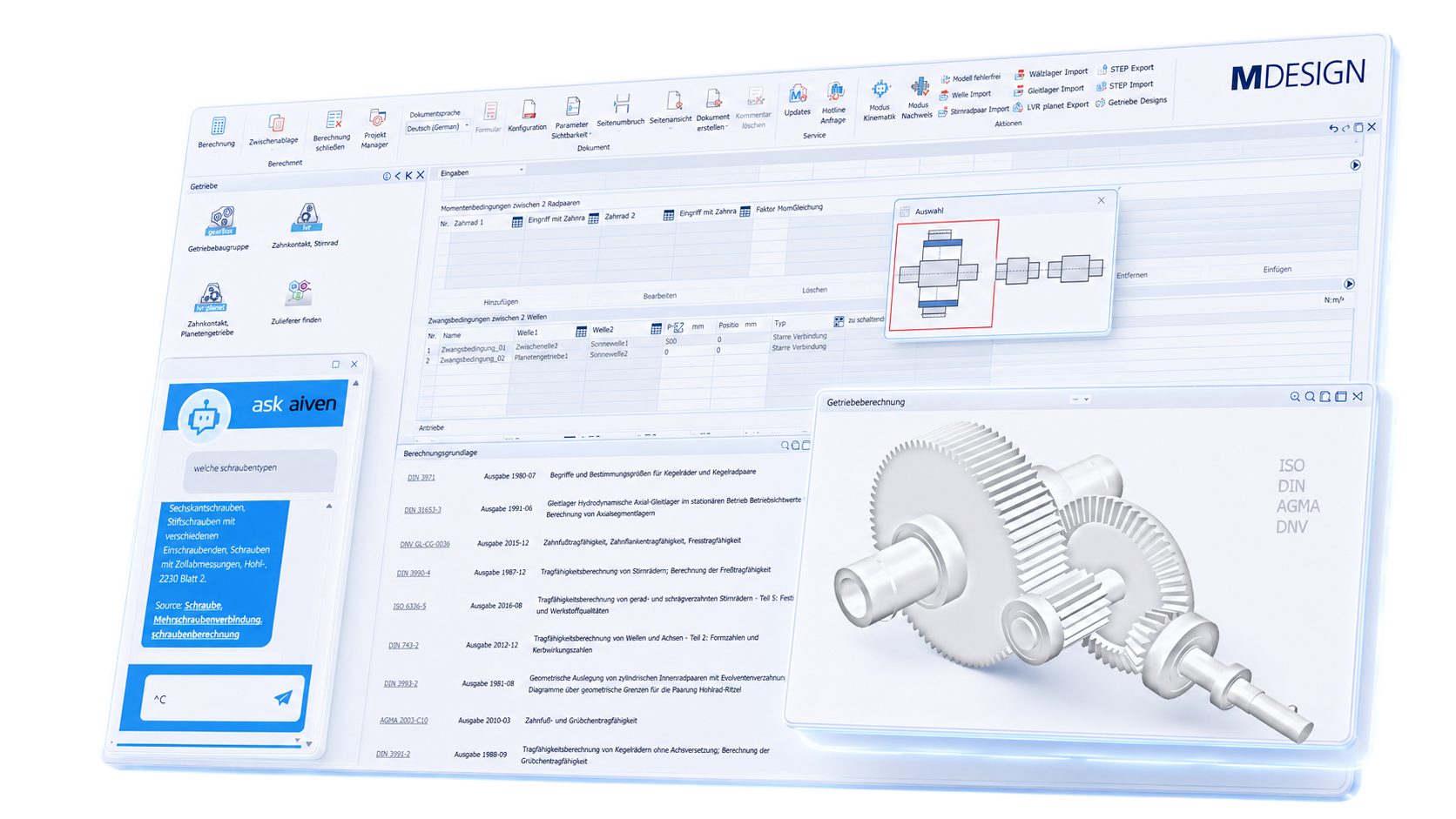 MDESIGN Software Interface