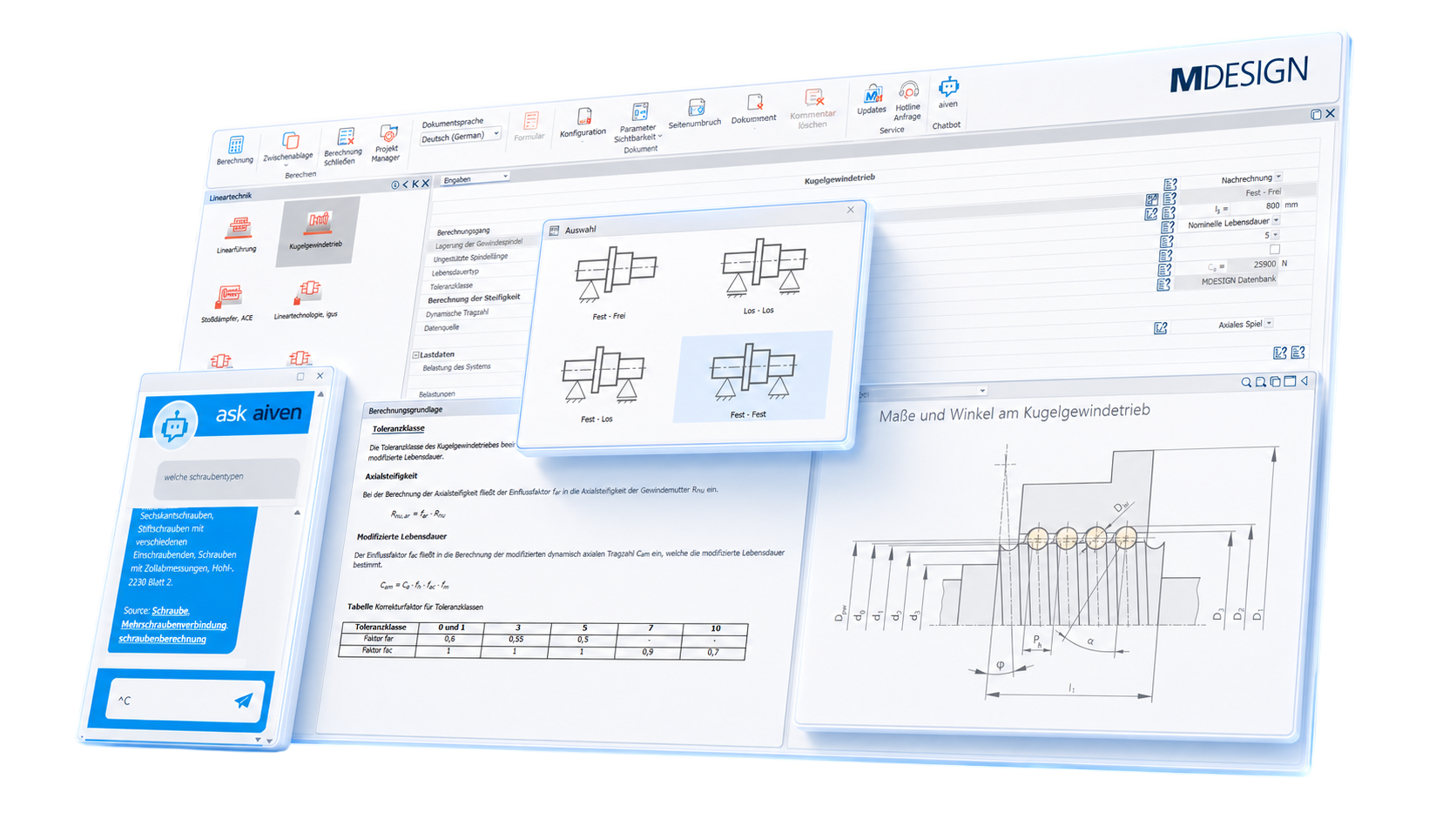 MDESIGN Software Interface
